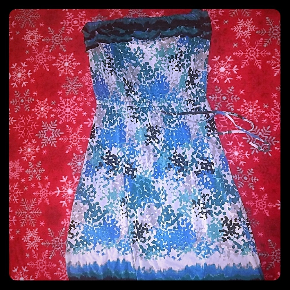Strapless summer dress